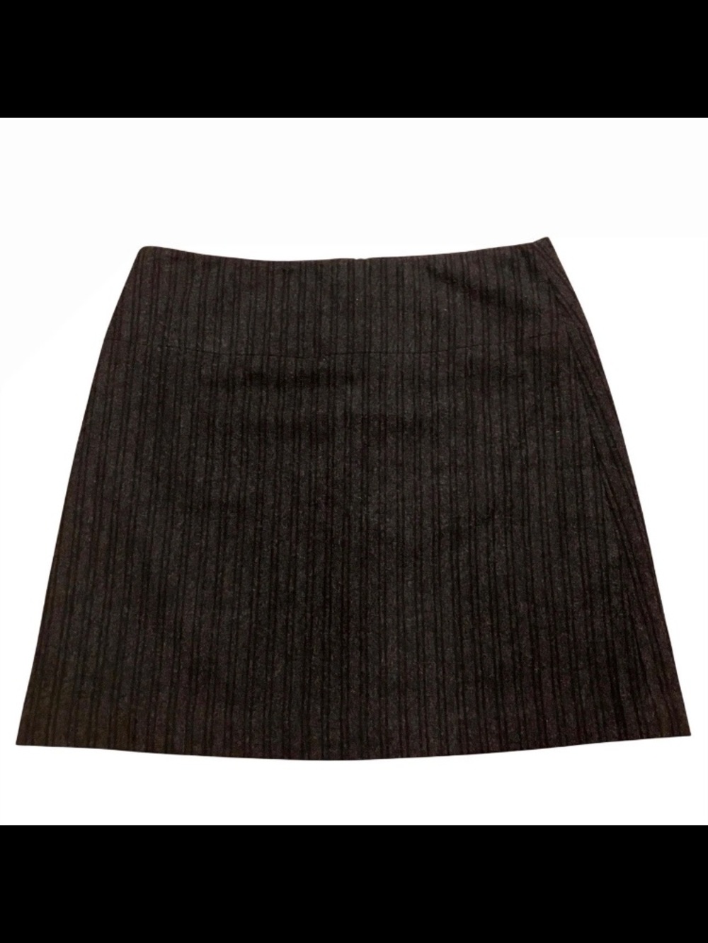 Banana Republic Wool Blend Skirt Size 6 Gray Black Mini Y2K Vintage 2004